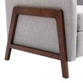 Set Of Two Wood Framed Upholstered Recliner Chair Adjustable Home Theater Seating With Thick Seat Cushion And Backrest Modern Living Room Recliners,Gray Gray Linen
