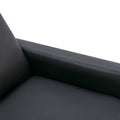 Set Of Two Wood Framed Pu Leather Recliner Chair Adjustable Home Theater Seating With Thick Seat Cushion And Backrest Modern Living Room Recliners, Black Black Pu Pu