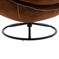 Accent Chair Tv Chair Living Room Chair With Ottoman Brown Brown Foam Upholstered