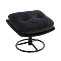 Accent Chair Tv Chair Living Room Chair With Ottoman Black Black Foam Upholstered