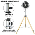 Simple Deluxe Tripod Pedestal Fan, 3 Speed Adjustment, Multiple Wide Angle Standing Fan, Suitable For Bedroom, Living Room And Office, Silver 10 Inch, 10 Inch Silver Metal