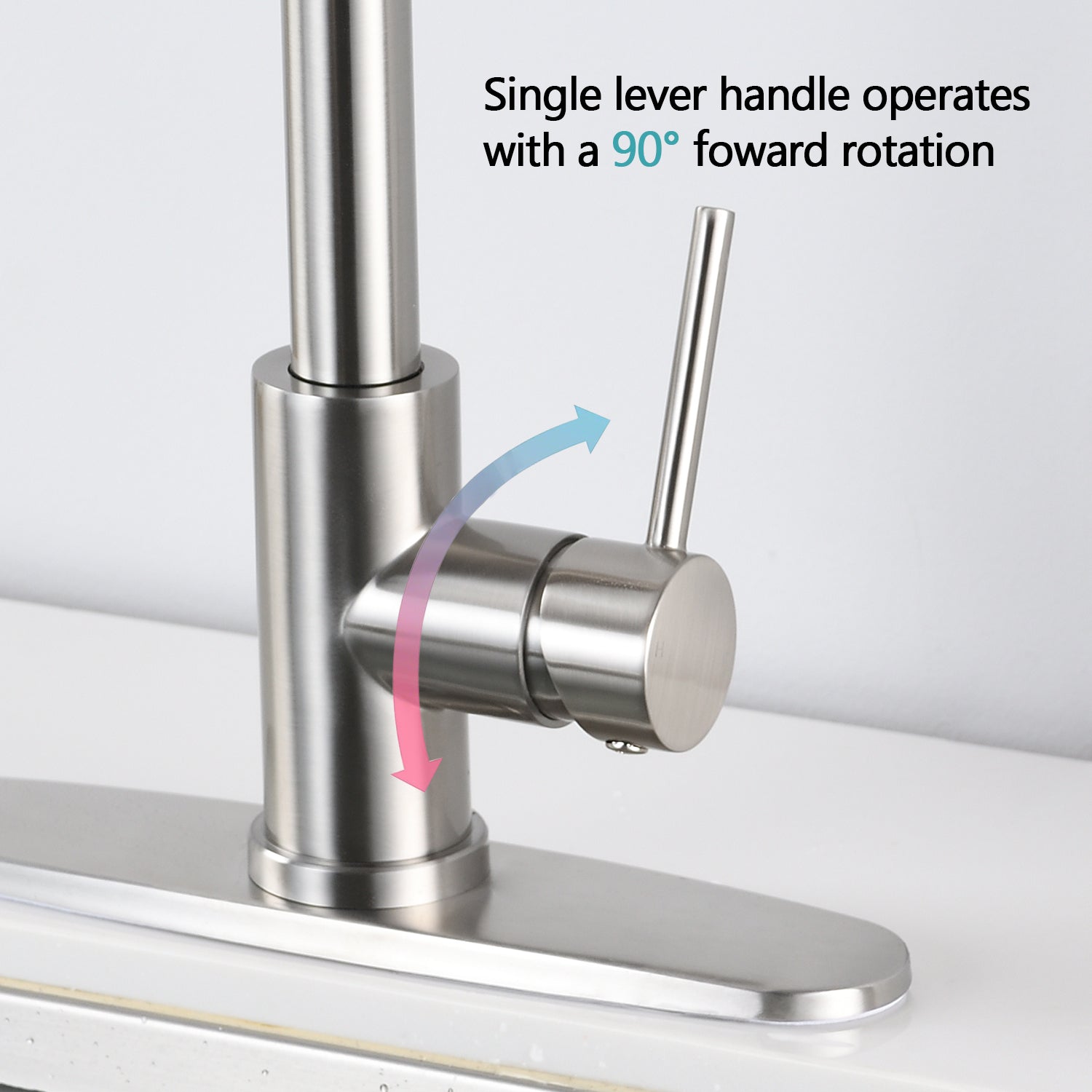 Stainless Steel Pull Down Kitchen Faucet With Sprayer Brushed Nickel Brushed Nickel Stainless Steel