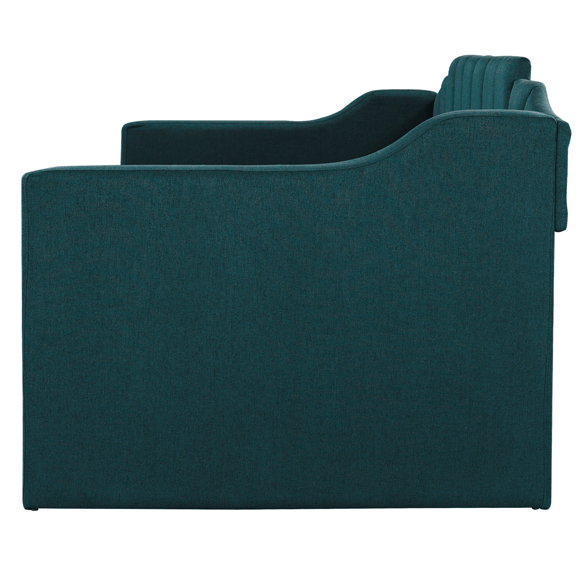 Upholstered Twin Daybed With Trundle,Green Old Sku:Sm000218Aaf Green Upholstered