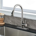 Pull Down Kitchen Faucet With Sprayer Stainless Steel Brushed Nickel Brushed Nickel Stainless Steel