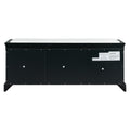 Storage Bench With 2 Drawers And 2 Cabinets, Shoe Bench With Removable Cushion For Living Room, Entryway Black Black Solid Wood