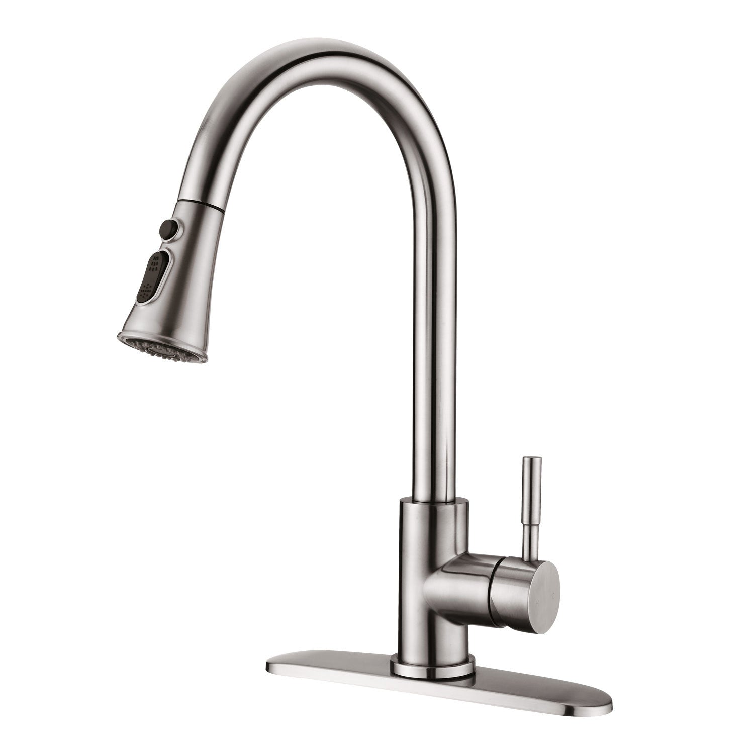 Pull Down Kitchen Faucet With Sprayer Stainless Steel Brushed Nickel Brushed Nickel Stainless Steel