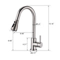 Pull Down Kitchen Faucet With Sprayer Stainless Steel Brushed Nickel Brushed Nickel Stainless Steel