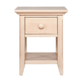 Overland Nightstand Sandstone Desert Sand Solid Wood