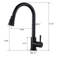 Pull Down Kitchen Faucet With Sprayer Stainless Steel Matte Black Matte Black Stainless Steel