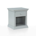 Universal Nightstand Gray Gray Solid Wood