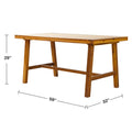 Miami Outdoor Patio Picnic Dining Table Teak Solid Wood