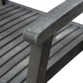 Renaissance Outdoor Patio Hand Scraped Wood Stacking Armchair Set Of 2 Teak Solid Wood