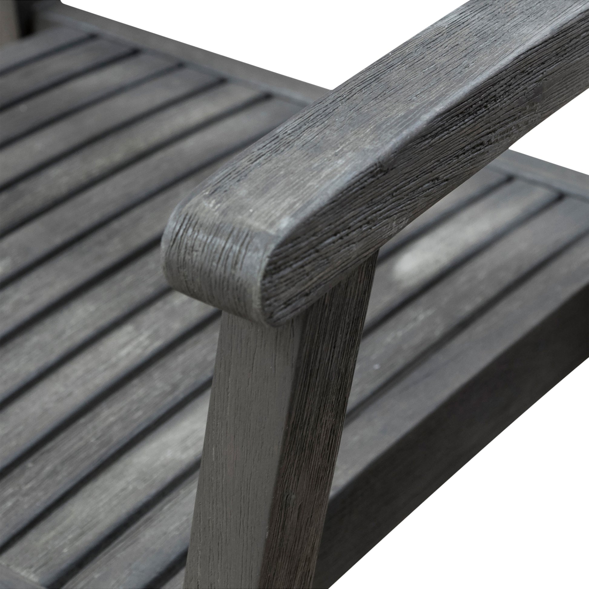 Renaissance Outdoor Patio Hand Scraped Wood Stacking Armchair Set Of 2 Teak Solid Wood