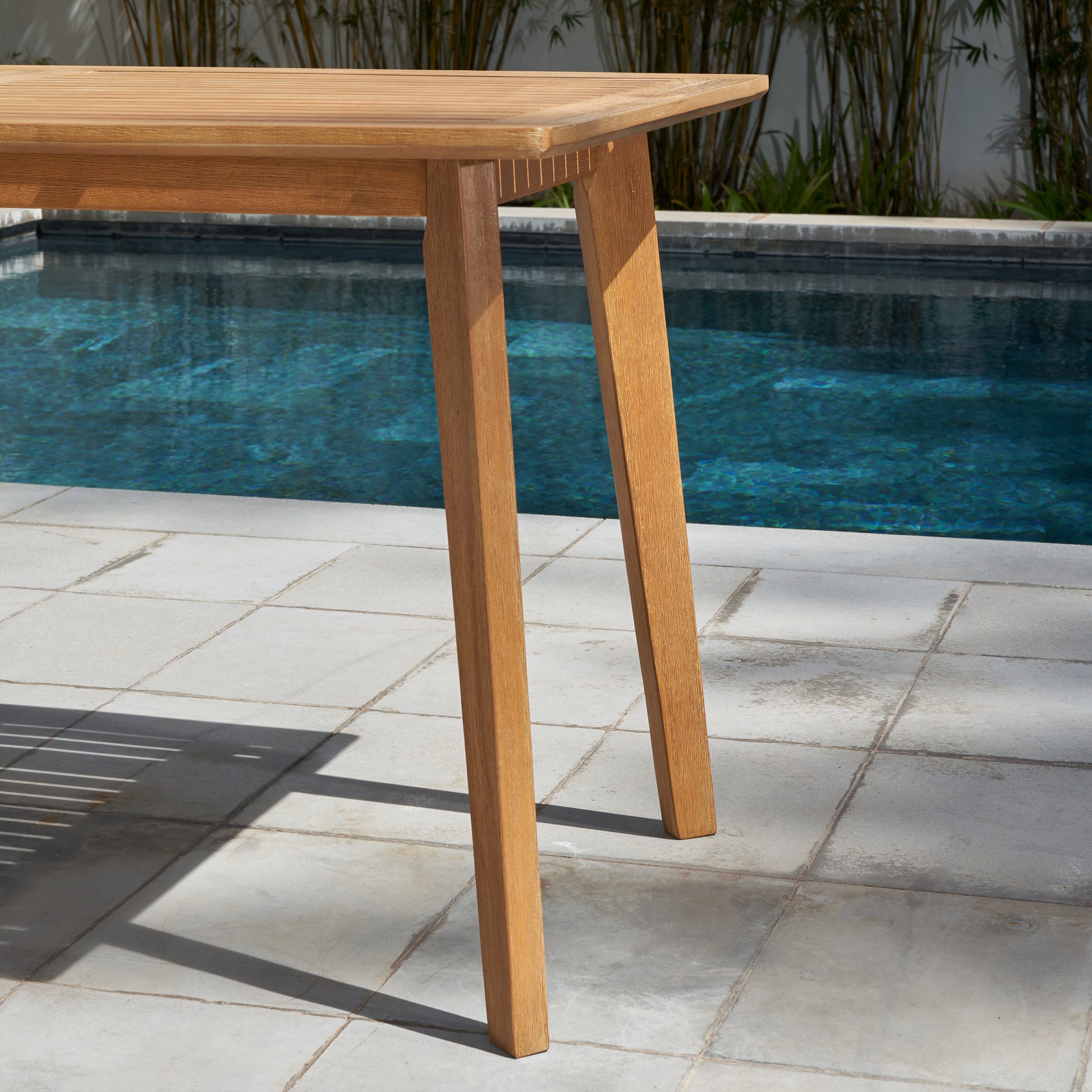 Chesapeake Wood Dining Table Teak Solid Wood