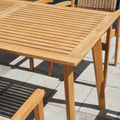 Chesapeake Wood Dining Table Teak Solid Wood