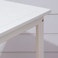 Bradley Outdoor Bar Table In White Teak Solid Wood