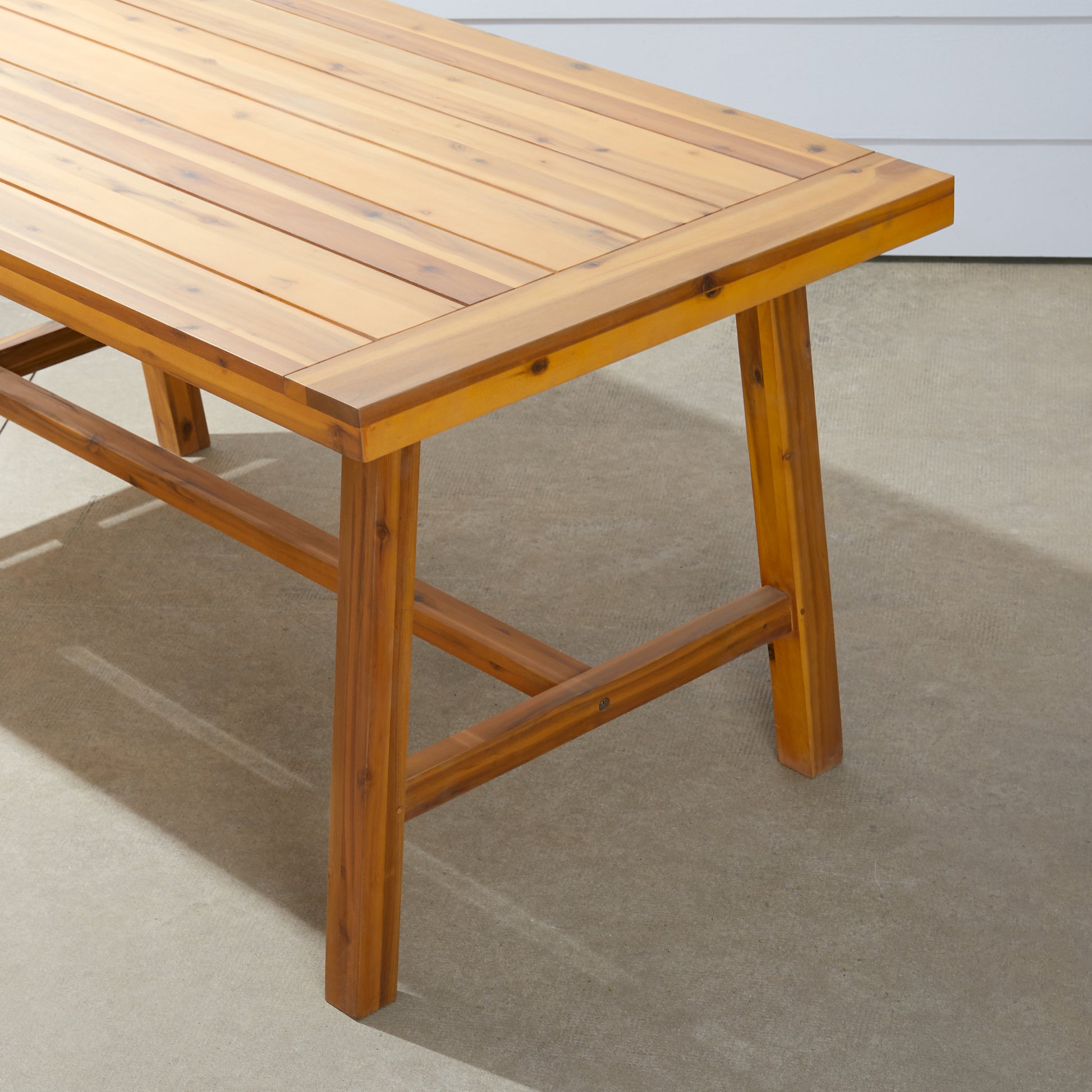 Miami Outdoor Patio Picnic Dining Table Teak Solid Wood