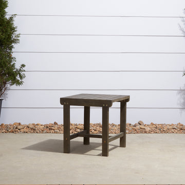 Renaissance Outdoor Patio Wood Side Table Teak Solid Wood