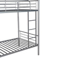 Twin Over Twin Metal Bunk Bed Silver Old Sku: Mf189201Naa Silver Metal Metal