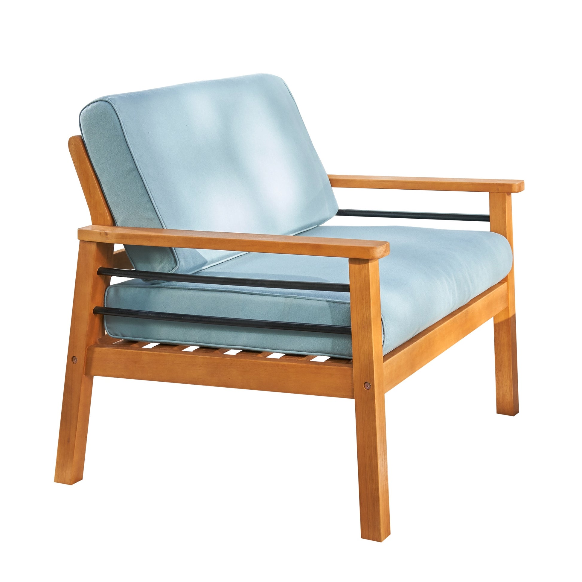 Gloucester Contemporary Patio Wood Sofa Club Chair Teak Solid Wood