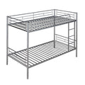 Twin Over Twin Metal Bunk Bed Silver Old Sku: Mf189201Naa Silver Metal Metal