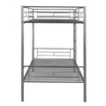 Twin Over Twin Metal Bunk Bed Silver Old Sku: Mf189201Naa Silver Metal Metal