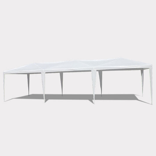 10X30' Wedding Party Canopy Tent Outdoor Gazebo With 8 Removable Sidewalls White Metal