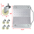 Car Dolly, Heavy Duty Wheel Dolly,4 Tire Wheel Dolly Car Stakes 6000Lbs Capacity Gray Metal