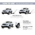 Car Dolly, Heavy Duty Wheel Dolly,4 Tire Wheel Dolly Car Stakes 6000Lbs Capacity Gray Metal