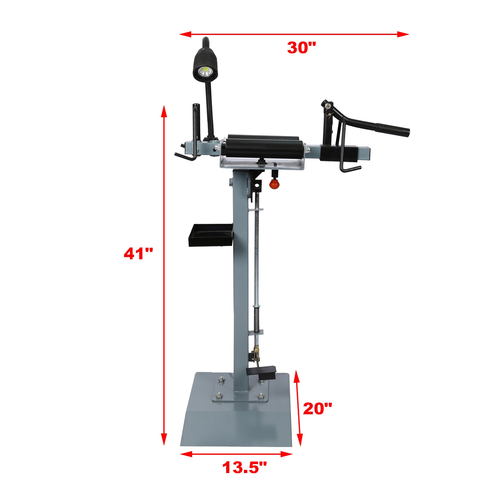 Portable Tire Changer With Led Light,Tire Spreader For Truck And Car Gray Metal