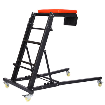 Engine Top Creeper,Foldable Rolling Creeper Black Metal