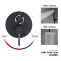 Ceiling Mount Round Shower Combo Set With 10