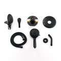 Classic High Pressure Single Handle 6 Spray Patterns Rain Shower Head With Handheld Shower Valve Included Matte Black Brass