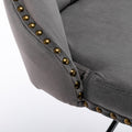 Swivel Velvet Barstools Adjusatble Seat Height From 25 33 Inch,17.7 Inch Base, Modern Upholstered Bar Stools With Backs Comfortable Tufted For Home Pub And Kitchen Island,Gray,Set Of 2 Gray Dining Room American Design Foam Velvet