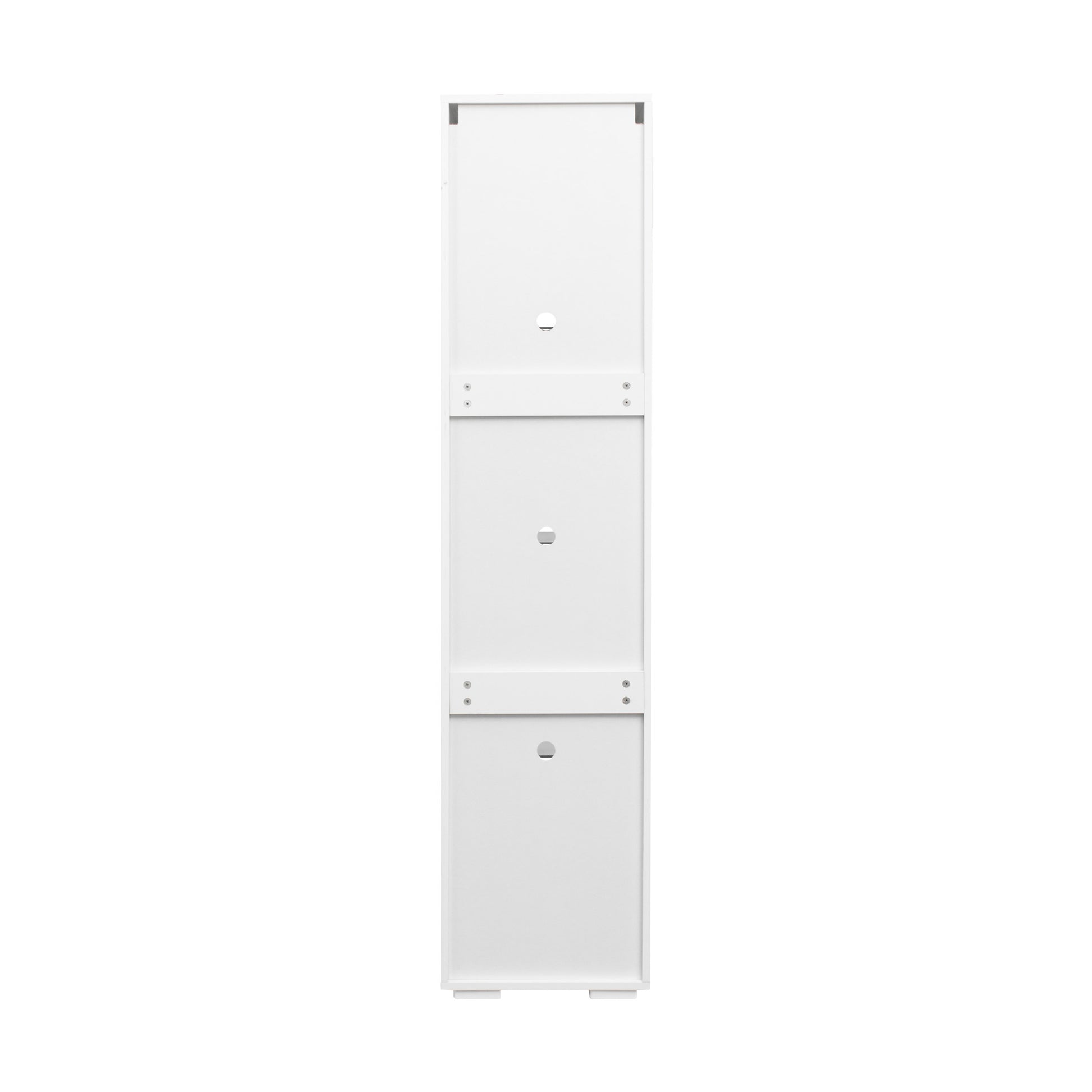 Side Cabinet With Aluminum Strip Lamp White Particle Board