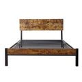 Twin Size Metal Bed Sturdy System Metal Bed Frame ,Modern Style And Comfort To Any Bedroom ,Black Black Metal