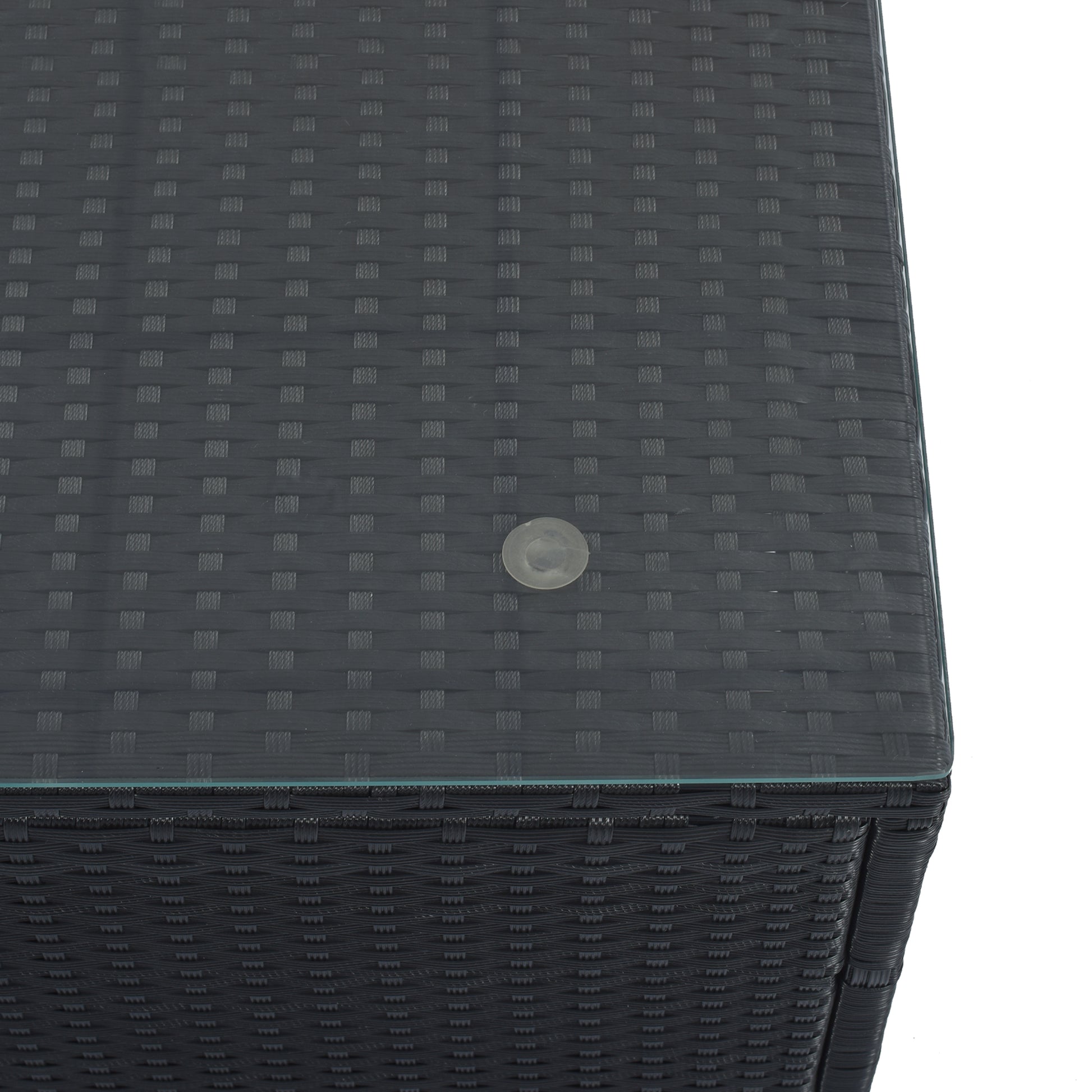 8 Pieces Outdoor Patio Furniture Sets, Garden Conversation Wicker Sofa Set, Single Sofa Combinable, Gray Cushions Black Wicker Yes Gray Wicker