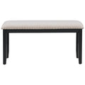 Modern Style 6 Piece Dining Table With 4 Chairs & 1 Bench, Table With Marbled Veneers Tabletop And V Shaped Table Legs White White Solid Wood