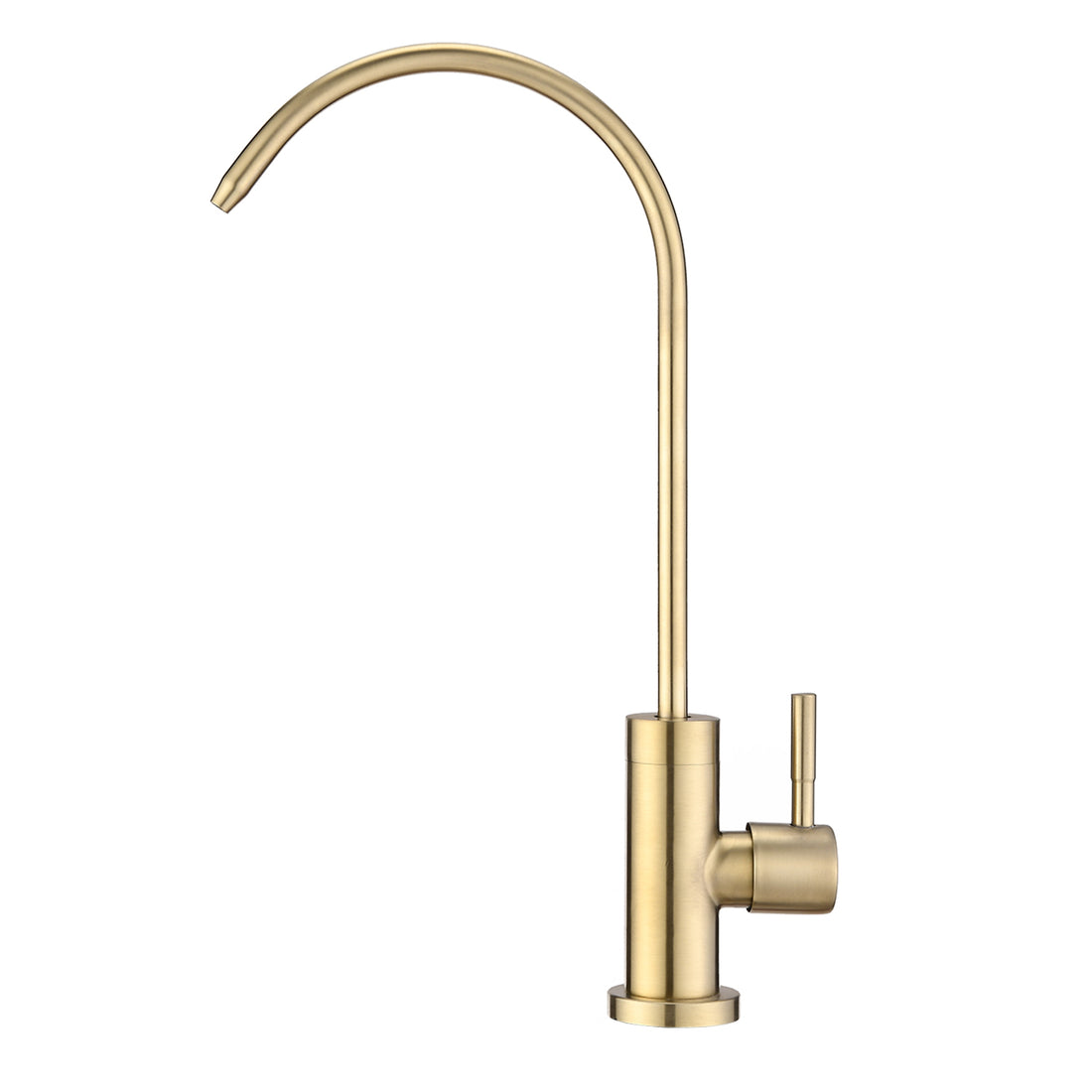 Kitchen Water Filter Faucet, Drinking Water Faucet Brushed Gold Stainless Steel