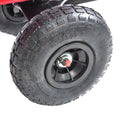 Outdoor Wagon All Terrain Pulling Air Tires Children Kid Garden Red Steel
