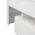 Entertainment Tv Stand, Large Tv Stand Tv Base Stand With Led Light Tv Cabinet. White 50 59 Inches Mdf