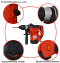 Rotary Hammer 1100W Red Black 1 1 2
