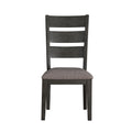 Gray Finish 5Pc Dining Set Table With 6X Drawers And 4X Side Chairs Upholstered Seat Transitional Dining Room Furniture Wood Wood Gray Seats 4 Wood Dining Room Transitional Rectangular Dining Table With Chair Wood