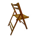 Furniture Slatted Wood Folding Special Event Chair Honey Color, Set Of 4, Folding Chair, Foldable Style Teak Solid Wood