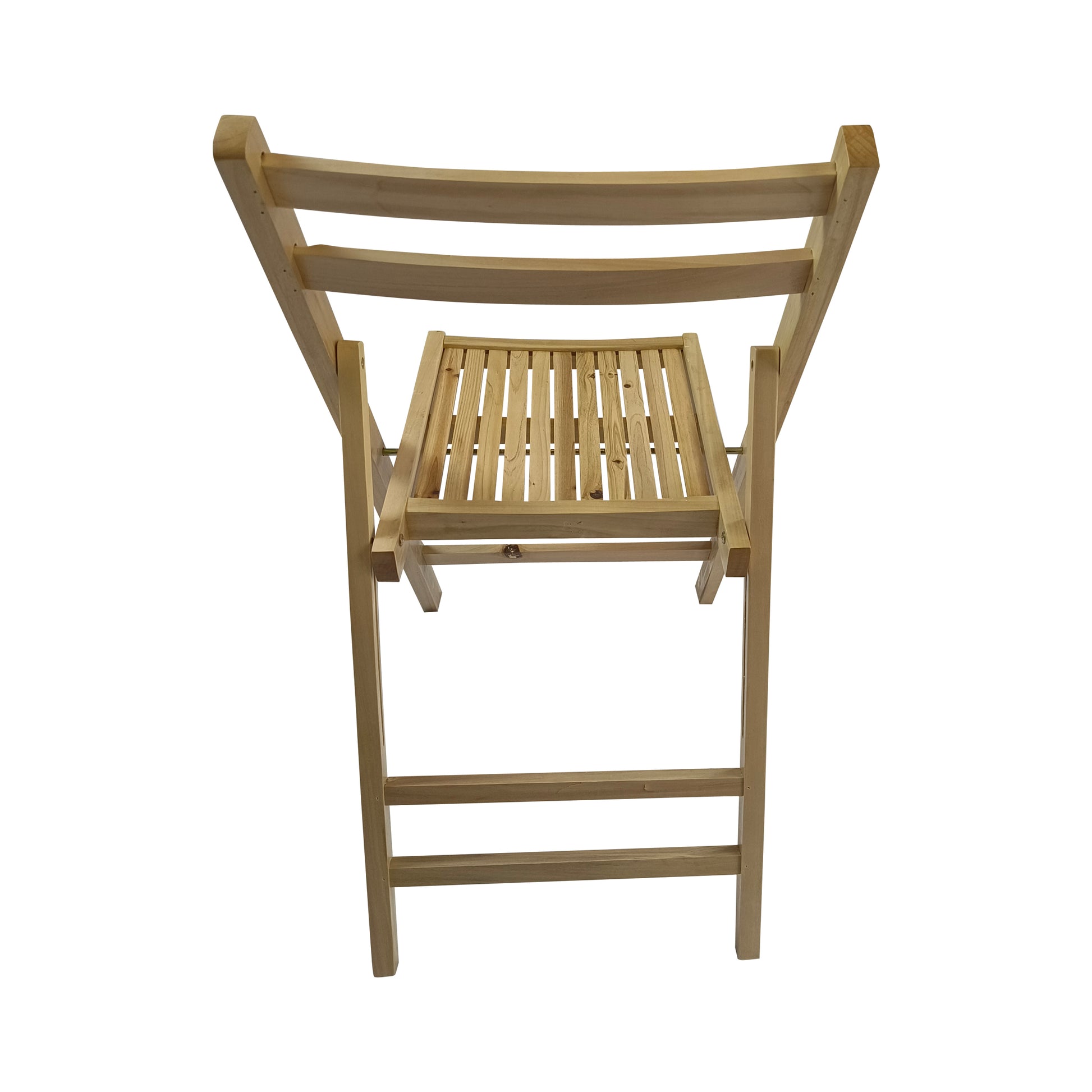 Furniture Slatted Wood Folding Special Event Chair Wood, Set Of 4, Folding Chair, Foldable Style Natural Solid Wood