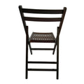 Furniture Slatted Wood Folding Special Event Chair Cherry, Set Of 4, Folding Chair, Foldable Style Cherry Solid Wood