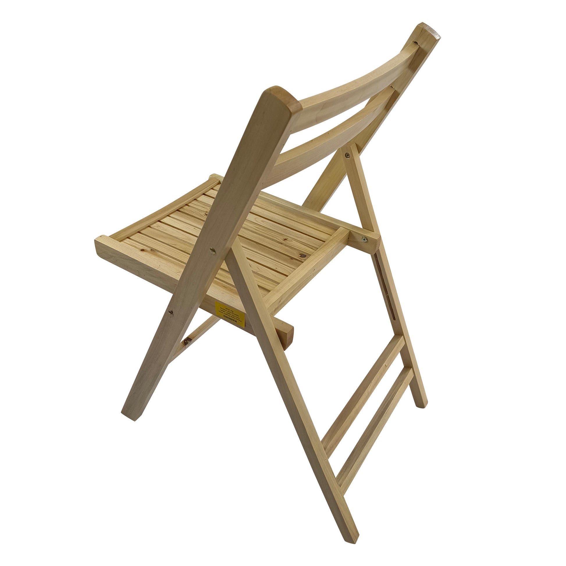 Furniture Slatted Wood Folding Special Event Chair Wood, Set Of 4, Folding Chair, Foldable Style Natural Solid Wood