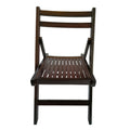 Furniture Slatted Wood Folding Special Event Chair Cherry, Set Of 4, Folding Chair, Foldable Style Cherry Solid Wood