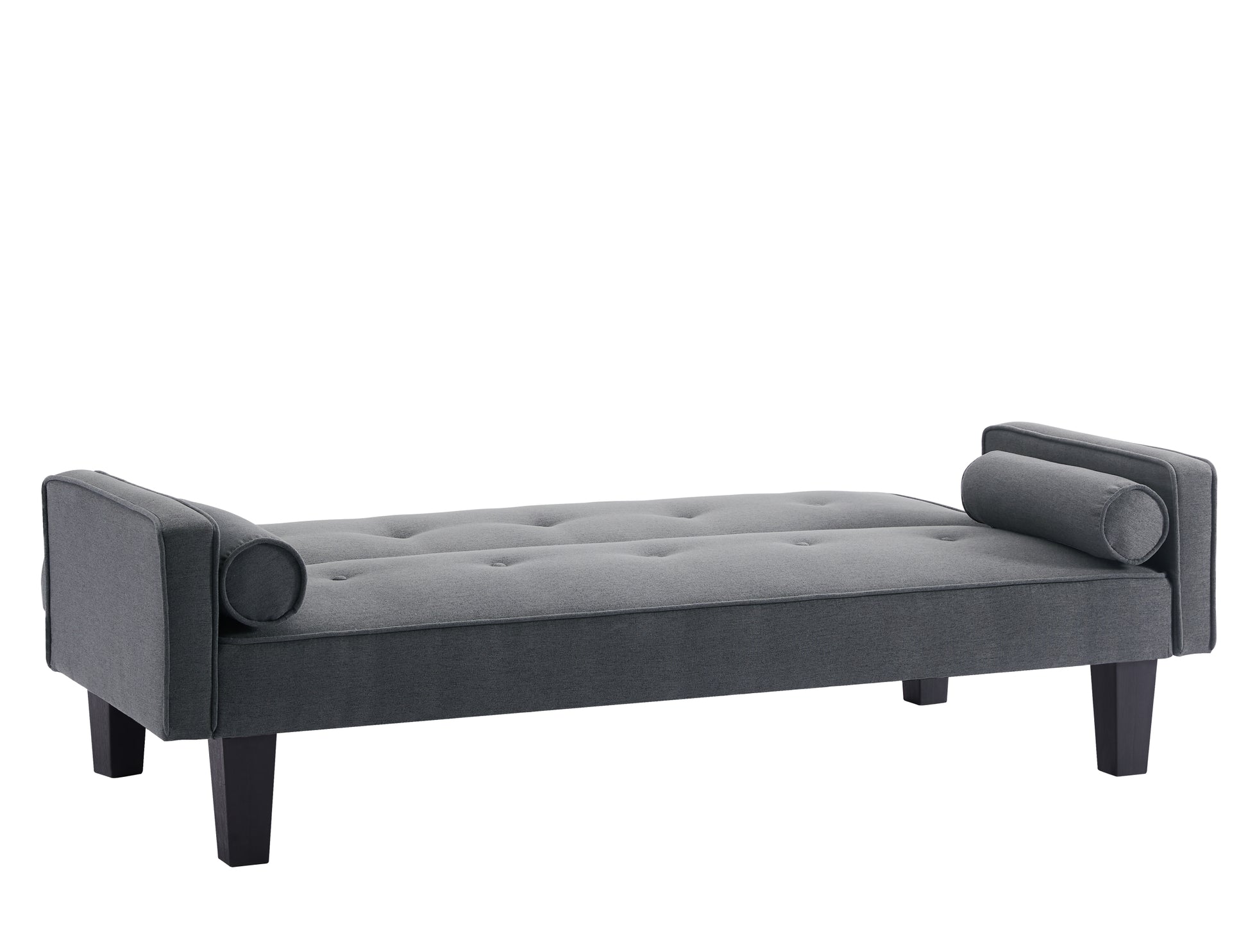 Mega Fabric Sofa, Medievalseat Sofa Furniture, With Pillows, Living Room Button Tufted Sofa, Pull Point Design Dark Grey Foam Fabric