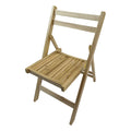 Furniture Slatted Wood Folding Special Event Chair Wood, Set Of 4, Folding Chair, Foldable Style Natural Solid Wood